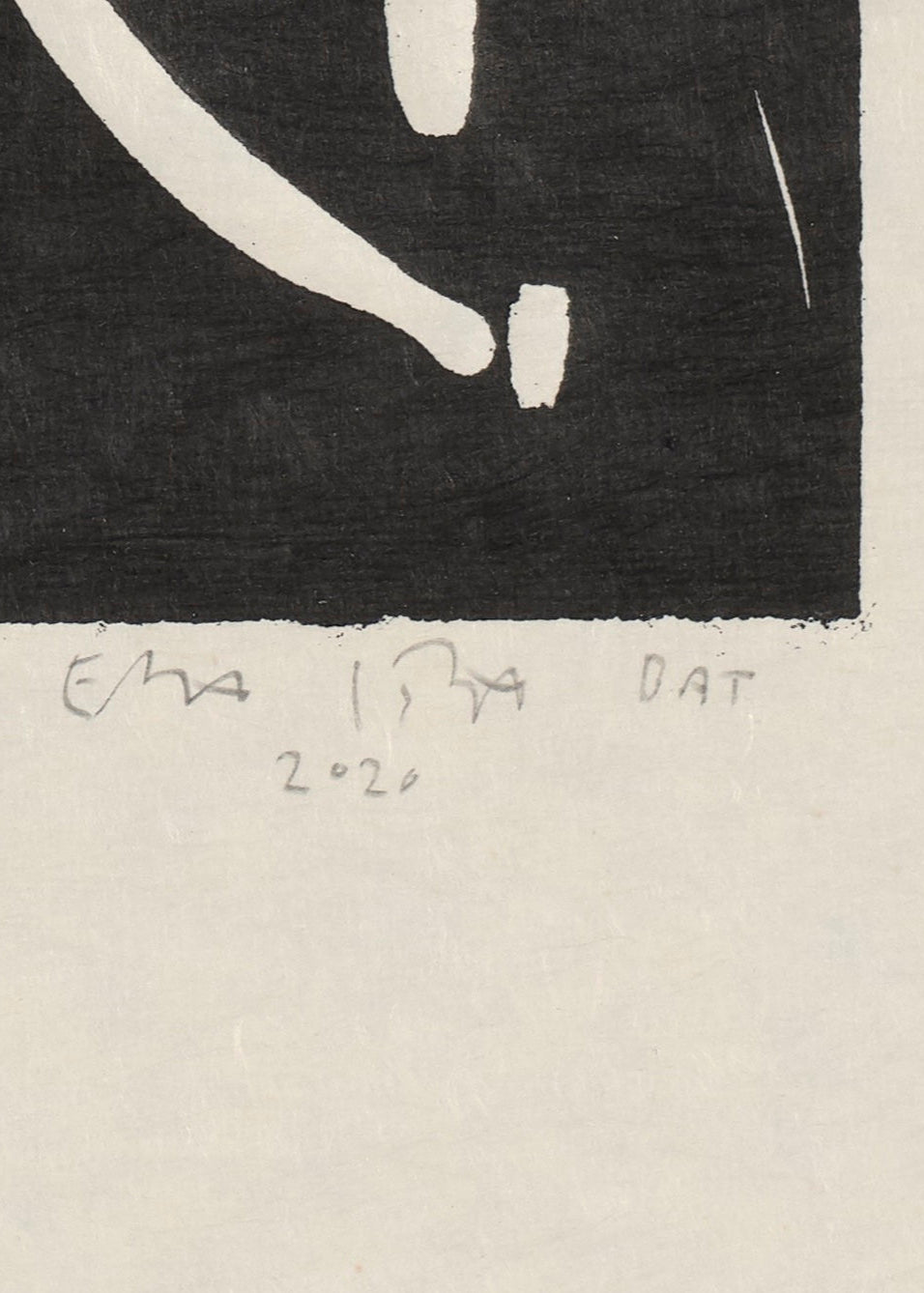 Detail of print by Elizabeth Peyton