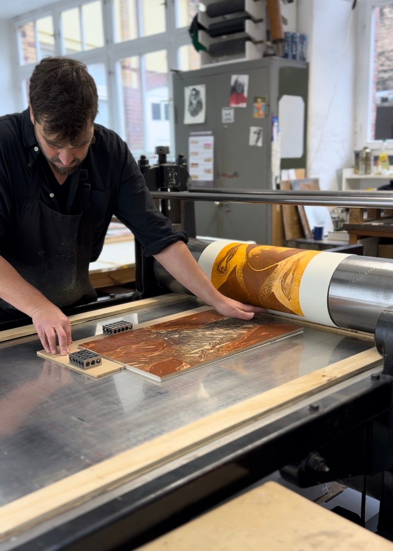 Master Printer Ulrich Kühle in his workshop Keystone Editions