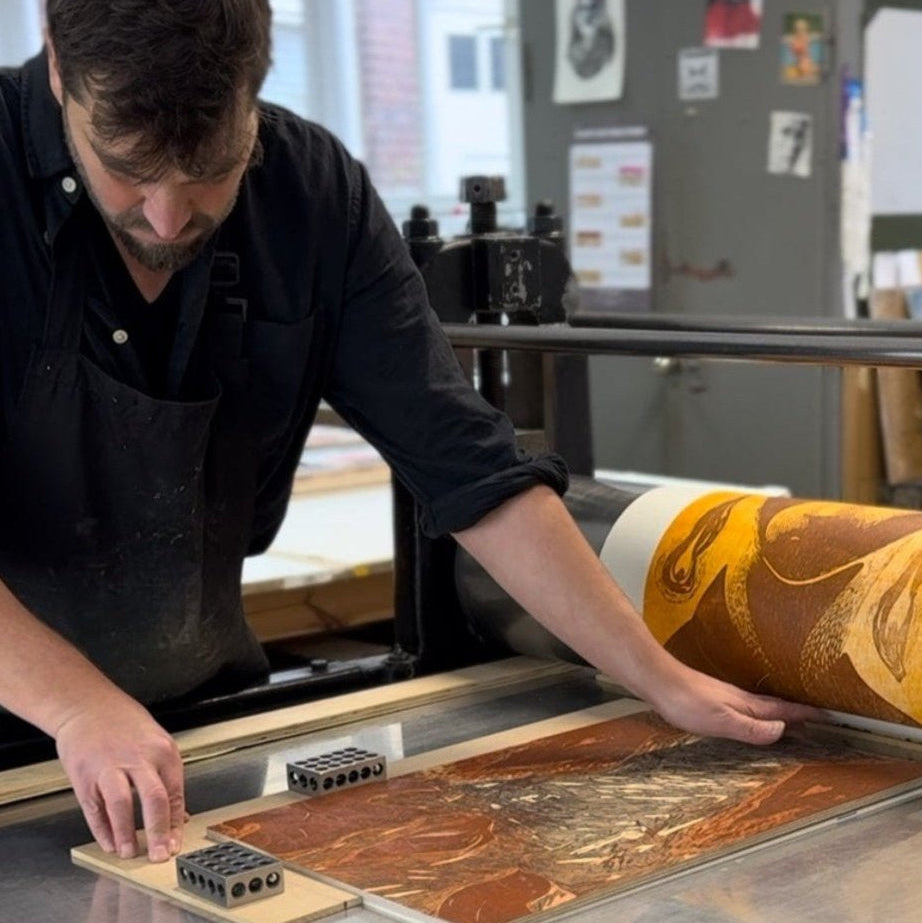 Master Printer Ulrich Kühle in his workshop Keystone Editions