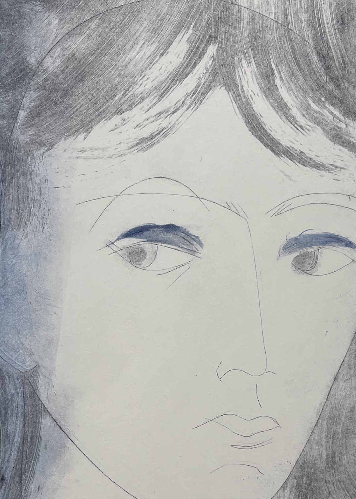 Etching 'Bombastic Side Eye Emily' by Donna Volta Newmen