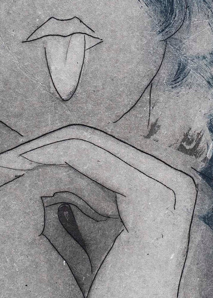 Etching 'Alraune' by Donna Volta Newmen