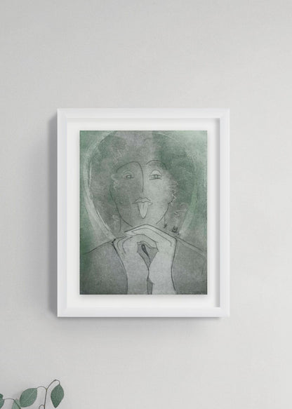 Etching 'Alraune' by Donna Volta Newmen