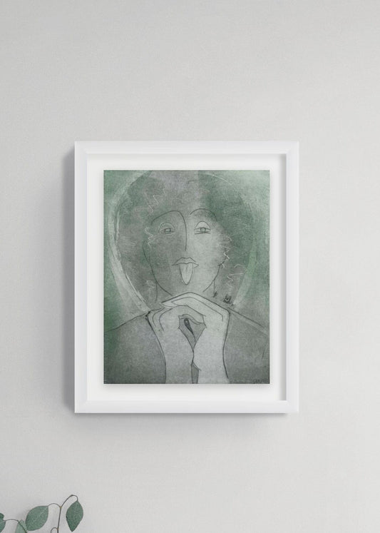 Etching 'Alraune' by Donna Volta Newmen