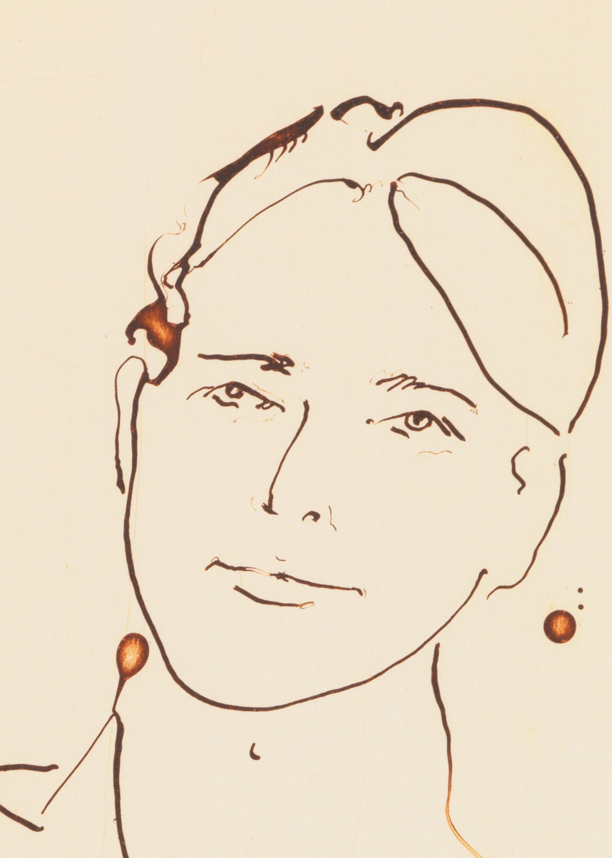 Framed color etching by Thomas Schütte