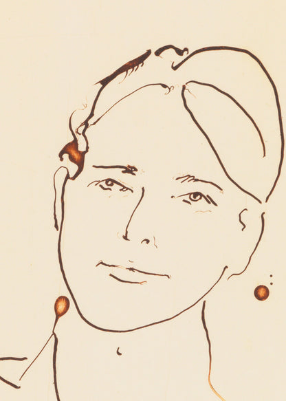 Framed color etching by Thomas Schütte