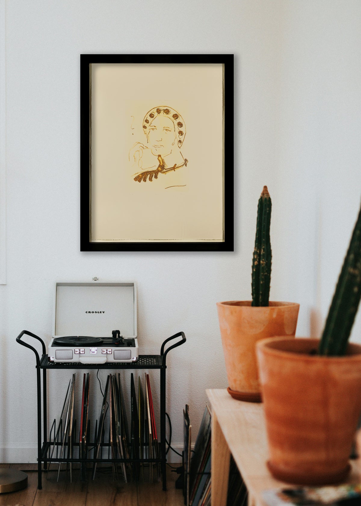 Etching by Thomas Schütte in Living Room