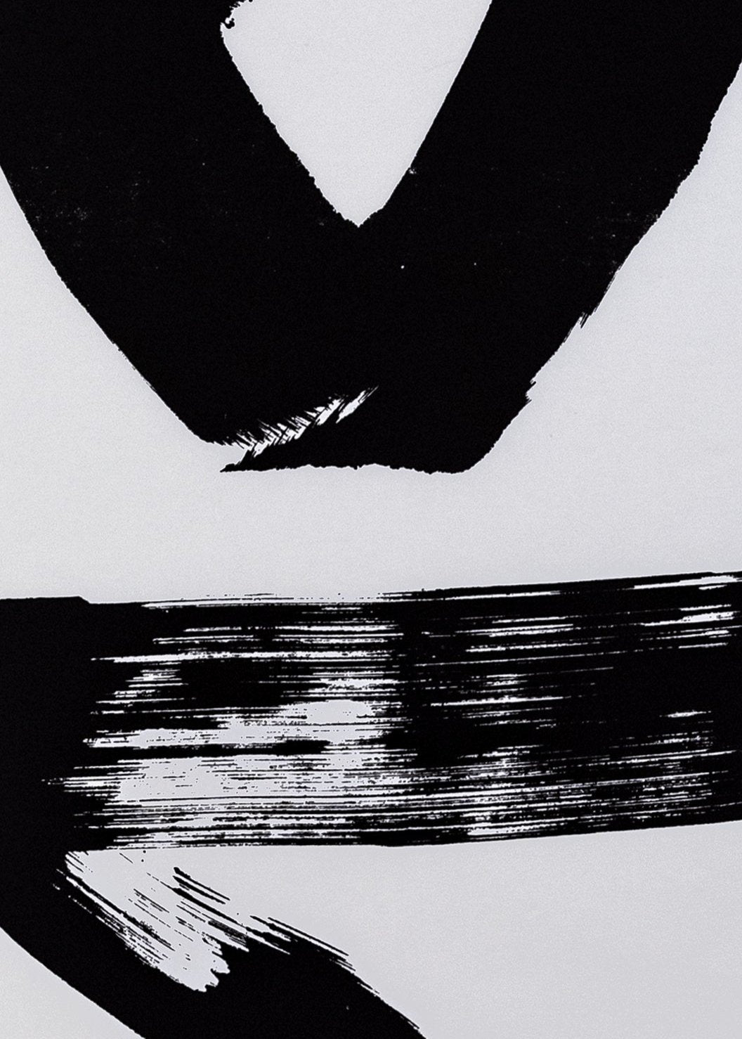 Walter Menne Screenprint black ink