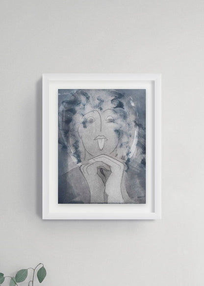 Etching 'Alraune' by Donna Volta Newmen