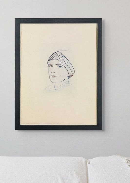 Framed color etching by Thomas Schütte